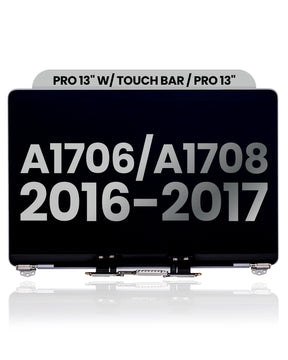 LCD Screen & Full Assembly Display for Apple MacBook Pro 13" (A1706/A1708, 2016-2017) – Silver
