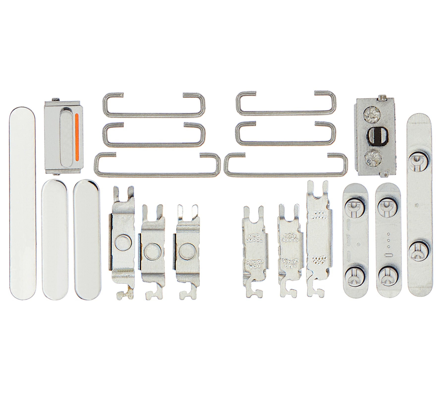 SILVER - HARD BUTTONS (POWER / VOLUME / SWITCH) COMPATIBLE WITH IPHONE 13 PRO / 13 PRO MAX