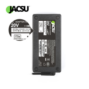 Jacsu 20V 8.5A 170W USB AC Laptop Adapter Charger for Lenovo Legion Y720-15 Y7000P P50 P51 P70 P71 W540 W541