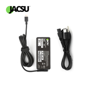 Jacsu 65W 20V 3.25A Type USB C Adapter Laptop Charger for Lenovo ThinkPad T480 T580 X280 X380 E580 L380