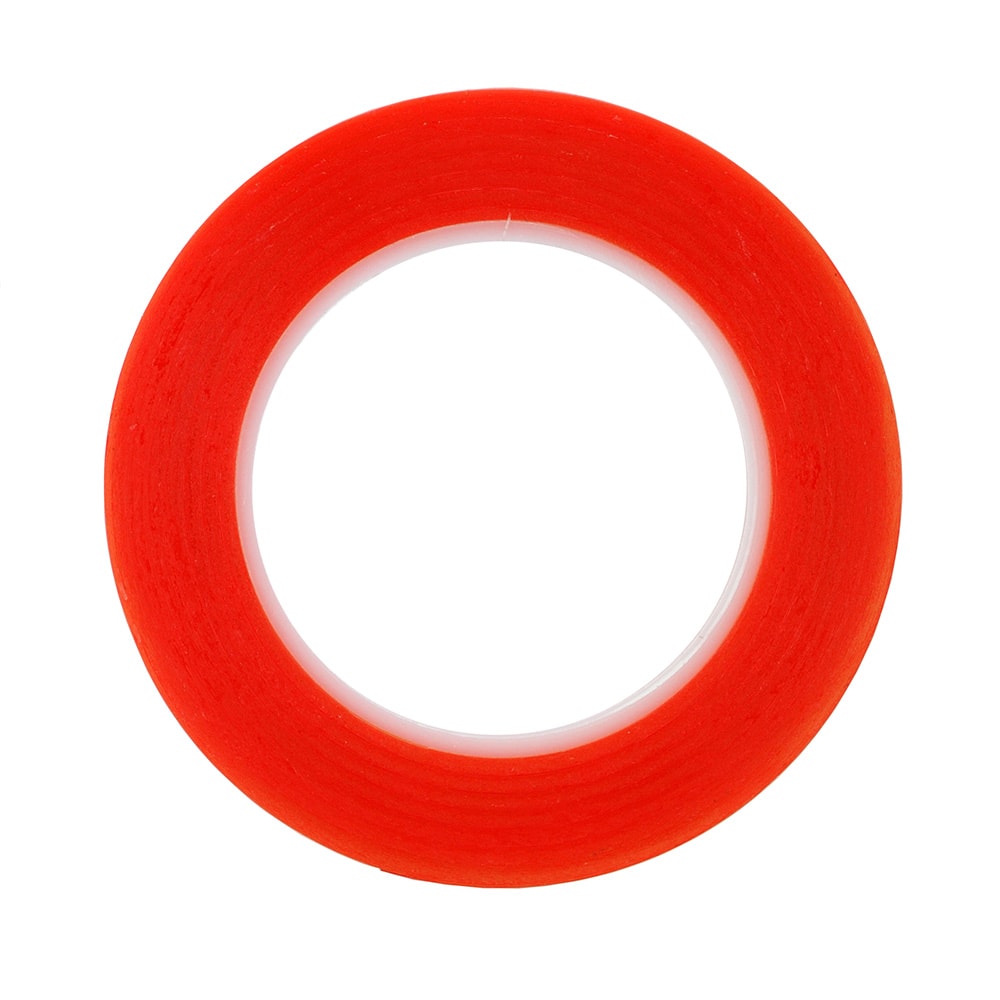 RED DOUBLE SIDED ADHESIVE TAPE 25M