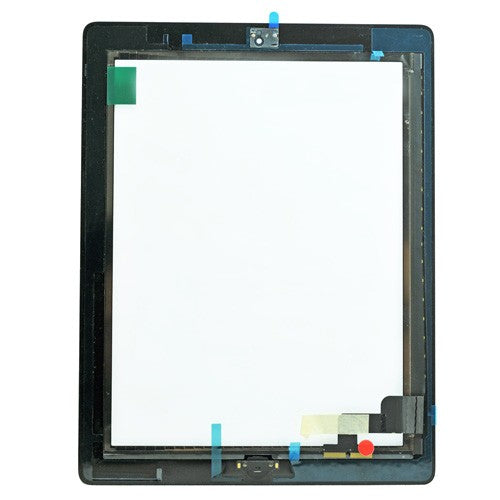 BLACK TOUCH SCREEN ASSEMBLY FOR IPAD 2 - Minimum Order 5 no's