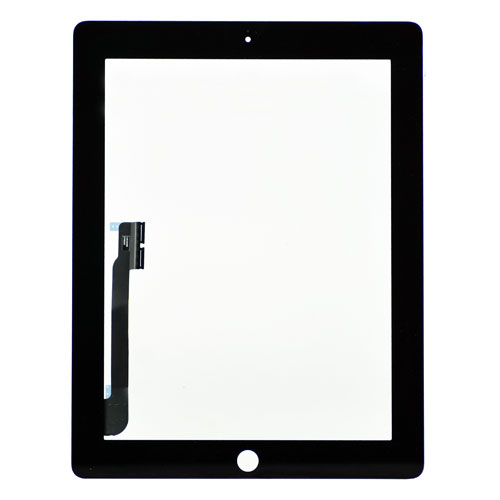TOUCH SCREEN DIGITIZER BLACK FOR IPAD 3/4- Minimum Order 5 no's