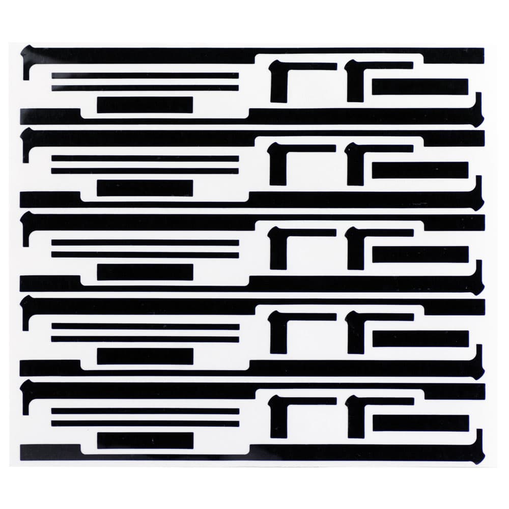 SCREEN ADHESIVE STICKER BLACK FOR IPAD MINI