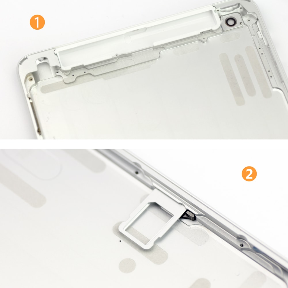 SILVER BACK COVER - 4G VERSION FOR IPAD MINI