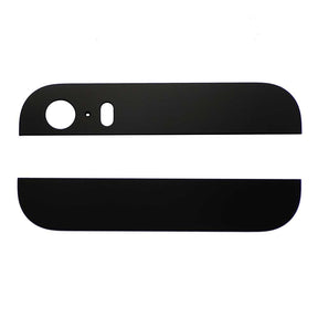 BACK GLASS COVER FOR IPHONE 5S - BLACK