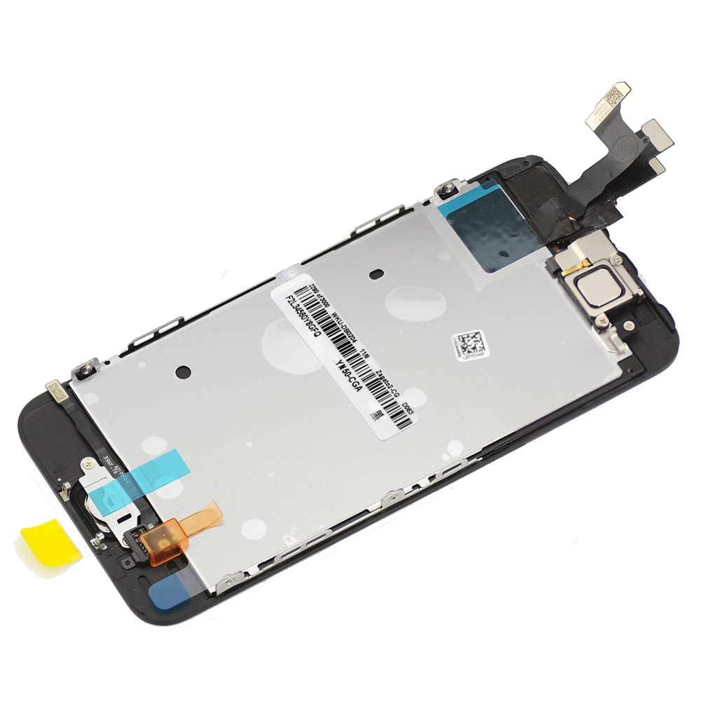 LCD SCREEN FULL ASSEMBLY WITH BLACK RING FOR IPHONE 5S- BLACK