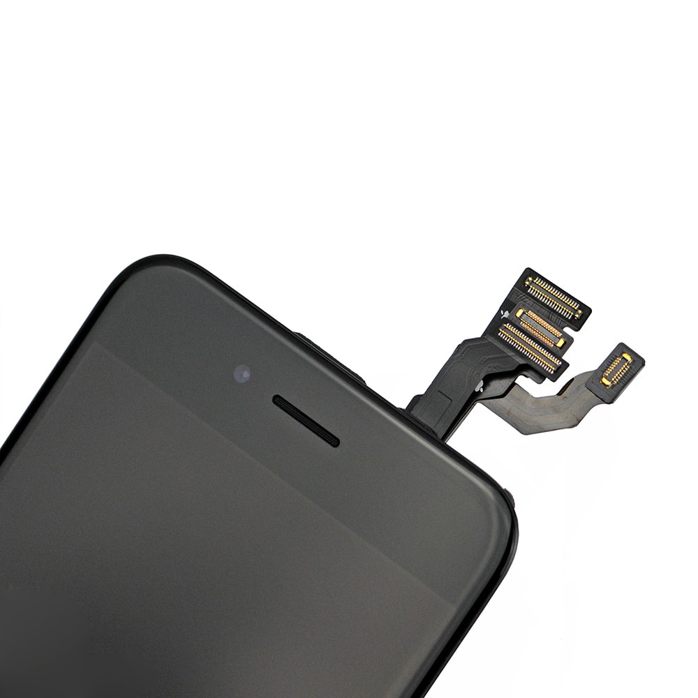 BLACK LCD SCREEN FULL ASSEMBLY WITH BLACK RING FOR IPHONE 6