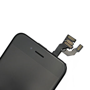 BLACK LCD SCREEN FULL ASSEMBLY WITH BLACK RING FOR IPHONE 6