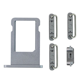 GRAY SIDE BUTTONS SET WITH SIM TRAY FOR IPHONE 6 PLUS