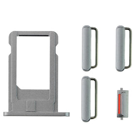 GRAY SIDE BUTTONS SET WITH SIM TRAY FOR IPHONE 6