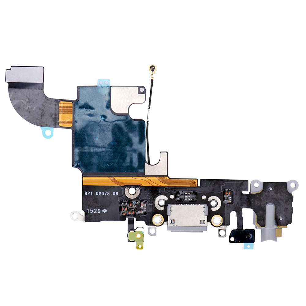 WHITE HEADPHONE JACK WITH CHARGING CONNECTOR FLEX CABLE FOR IPHONE 6S